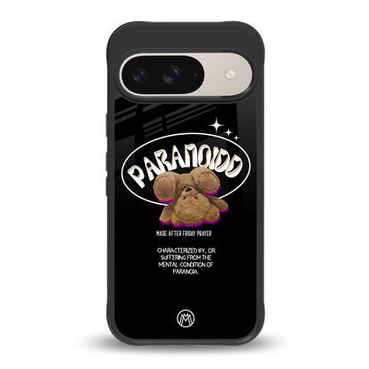 paranoid back phone cover | glass case for google pixel 9