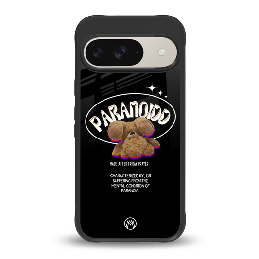 paranoid back phone cover | glass case for google pixel 9