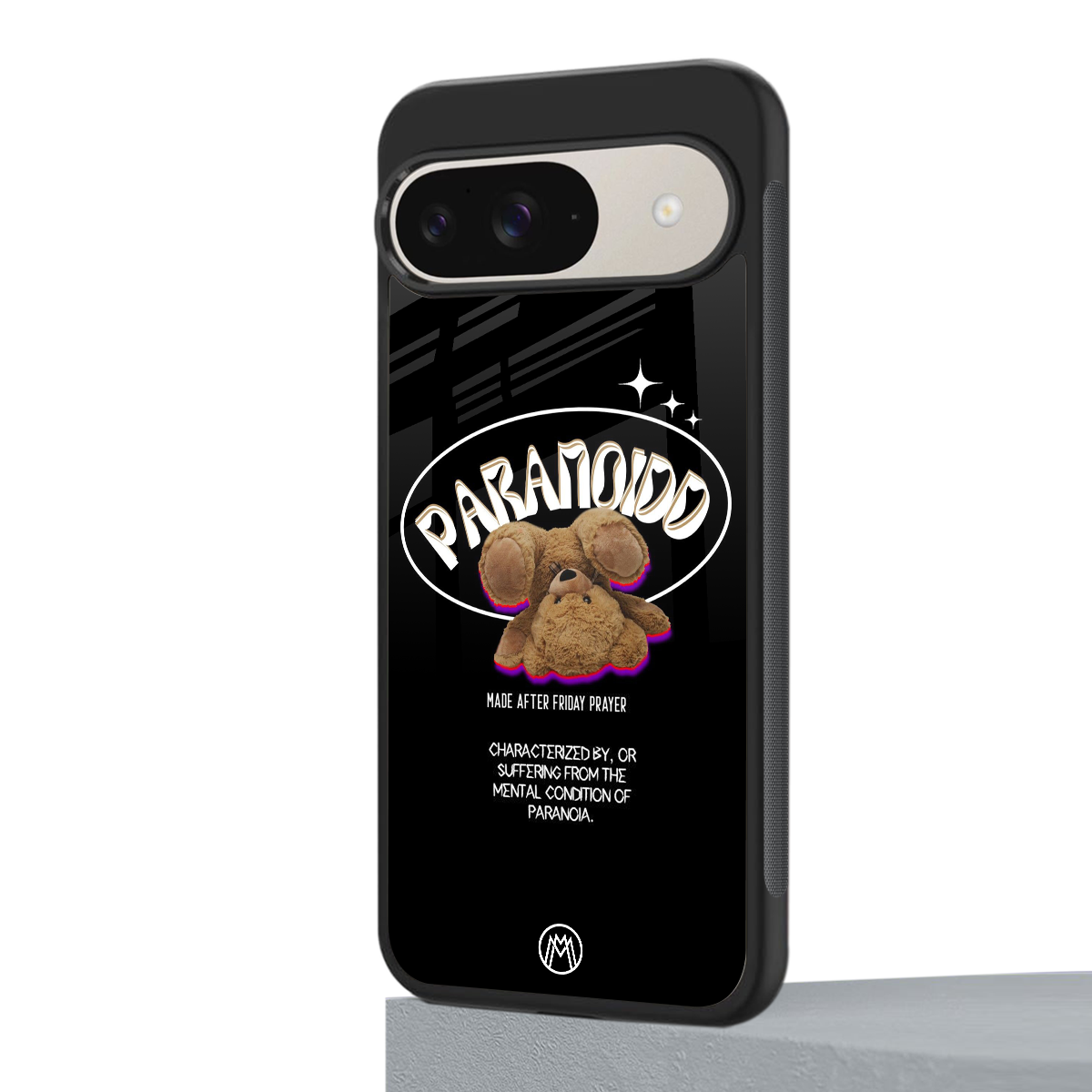 paranoid back phone cover | glass case for google pixel 9
