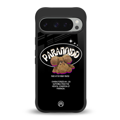 paranoid back phone cover | glass case for google pixel 9 pro