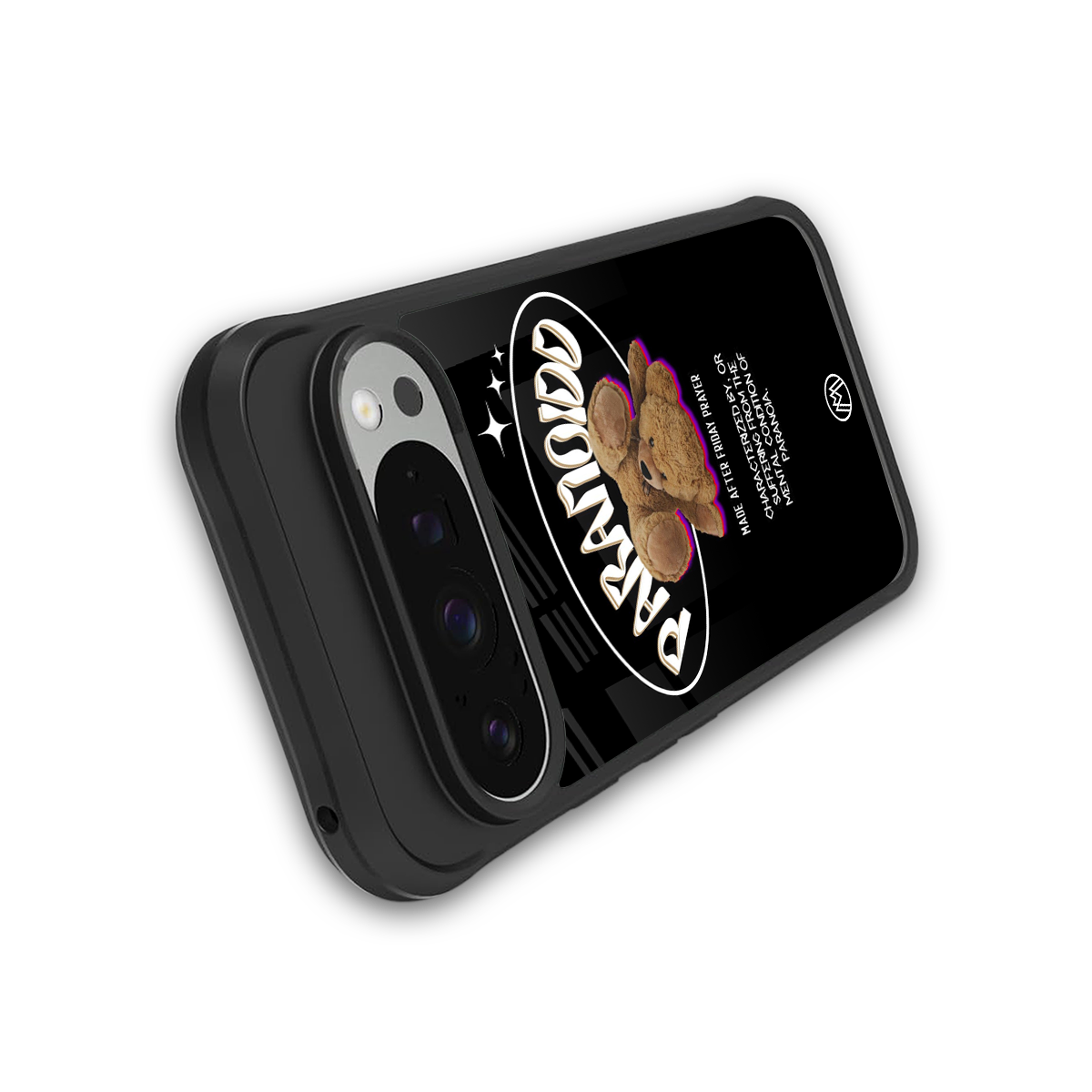 paranoid back phone cover | glass case for google pixel 9 pro