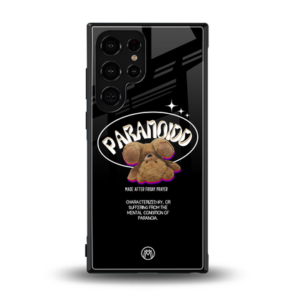 paranoid back phone cover | glass case for samsung galaxy s24 ultra