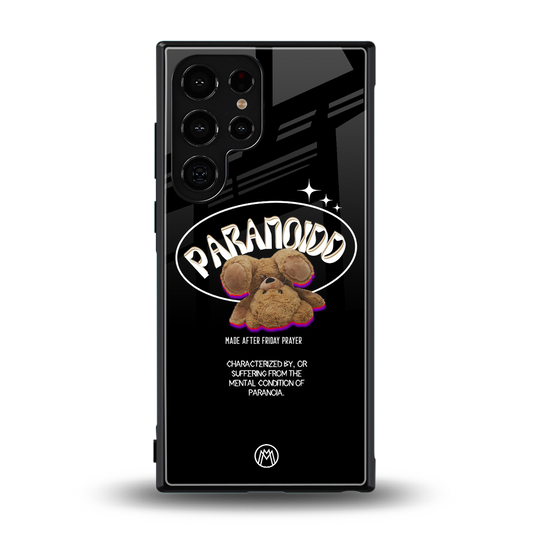 paranoid back phone cover | glass case for samsung galaxy s24 ultra