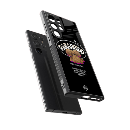 paranoid back phone cover | glass case for samsung galaxy s24 ultra