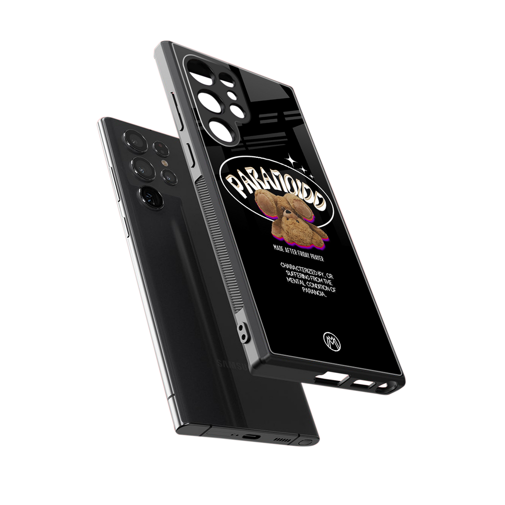 paranoid back phone cover | glass case for samsung galaxy s23 ultra
