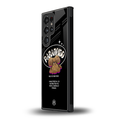 paranoid back phone cover | glass case for samsung galaxy s24 ultra