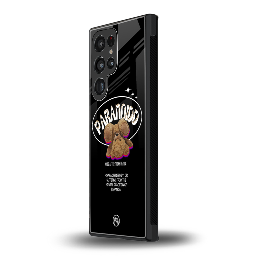 paranoid back phone cover | glass case for samsung galaxy s23 ultra