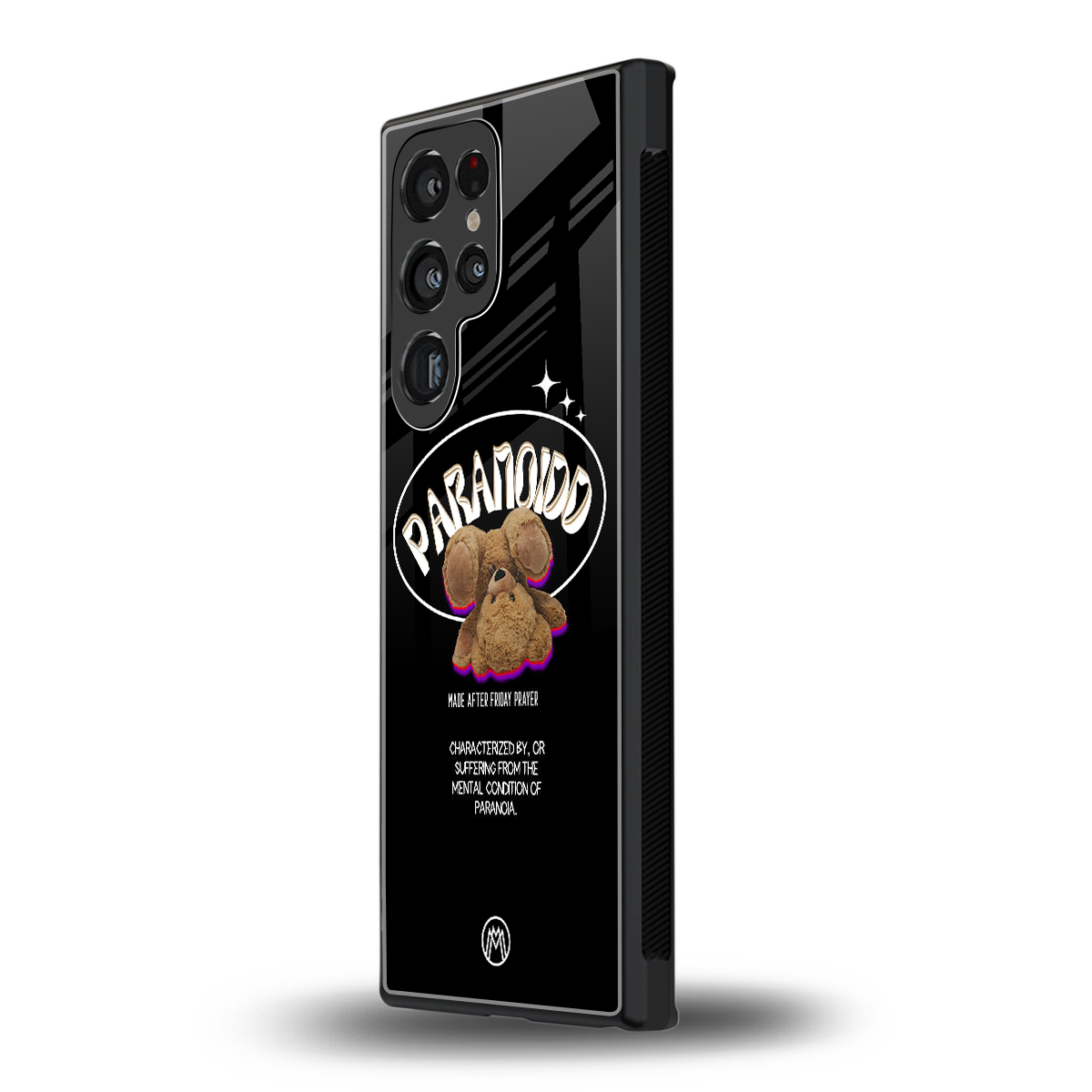 paranoid back phone cover | glass case for samsung galaxy s23 ultra