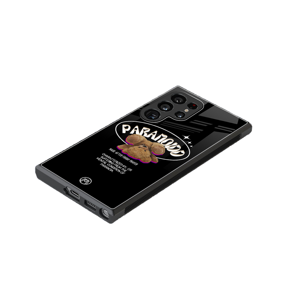 paranoid back phone cover | glass case for samsung galaxy s23 ultra