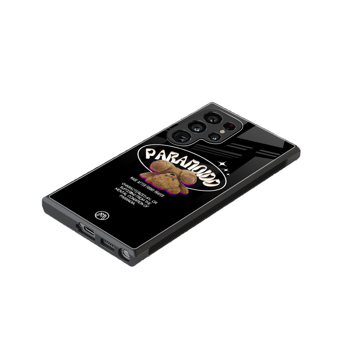paranoid back phone cover | glass case for samsung galaxy s23 ultra
