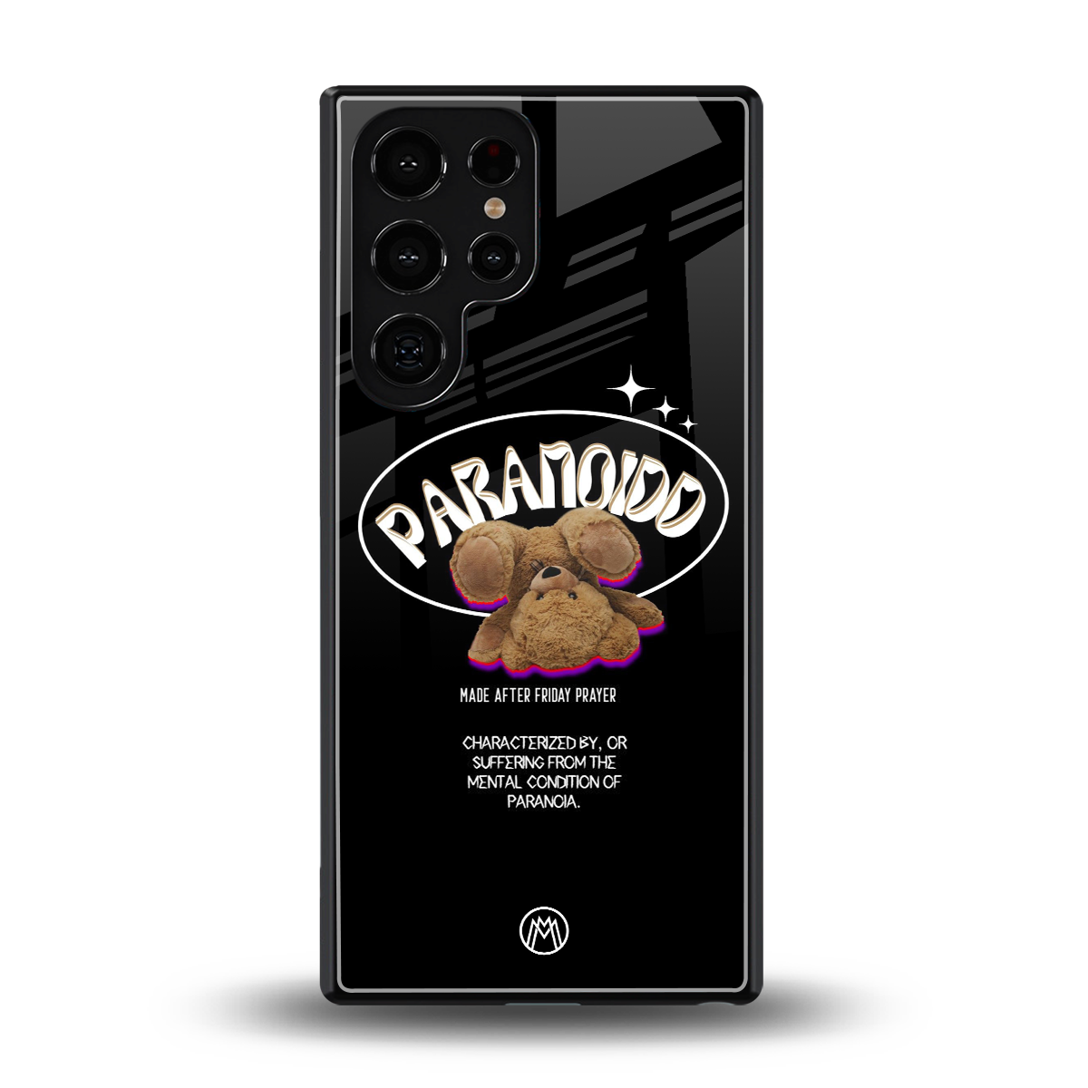 paranoid back phone cover | glass case for samsung galaxy s25 ultra