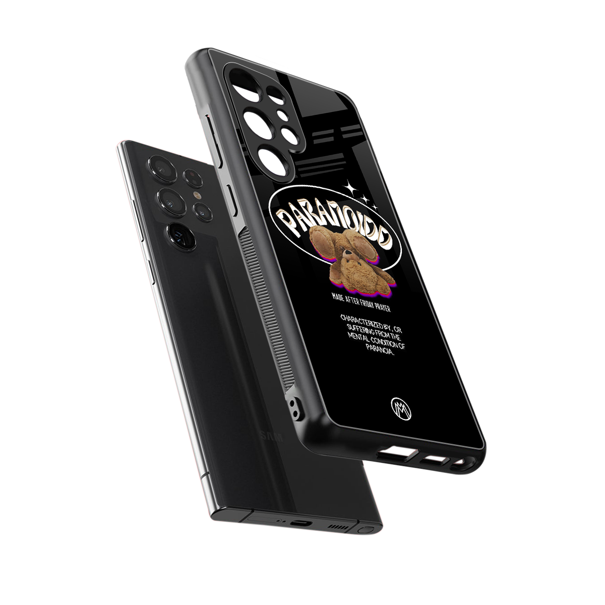 paranoid back phone cover | glass case for samsung galaxy s25 ultra