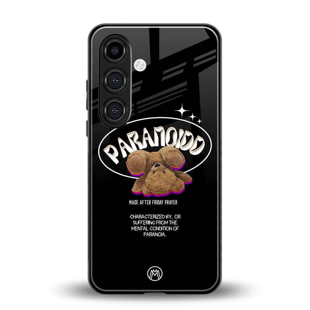 paranoid back phone cover | glass case for samsung galaxy s24