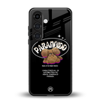 paranoid back phone cover | glass case for samsung galaxy s25 plus