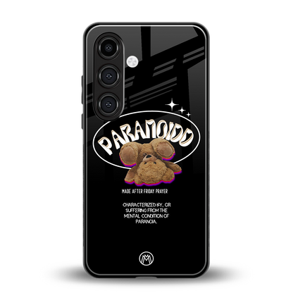 paranoid back phone cover | glass case for samsung galaxy s23 plus