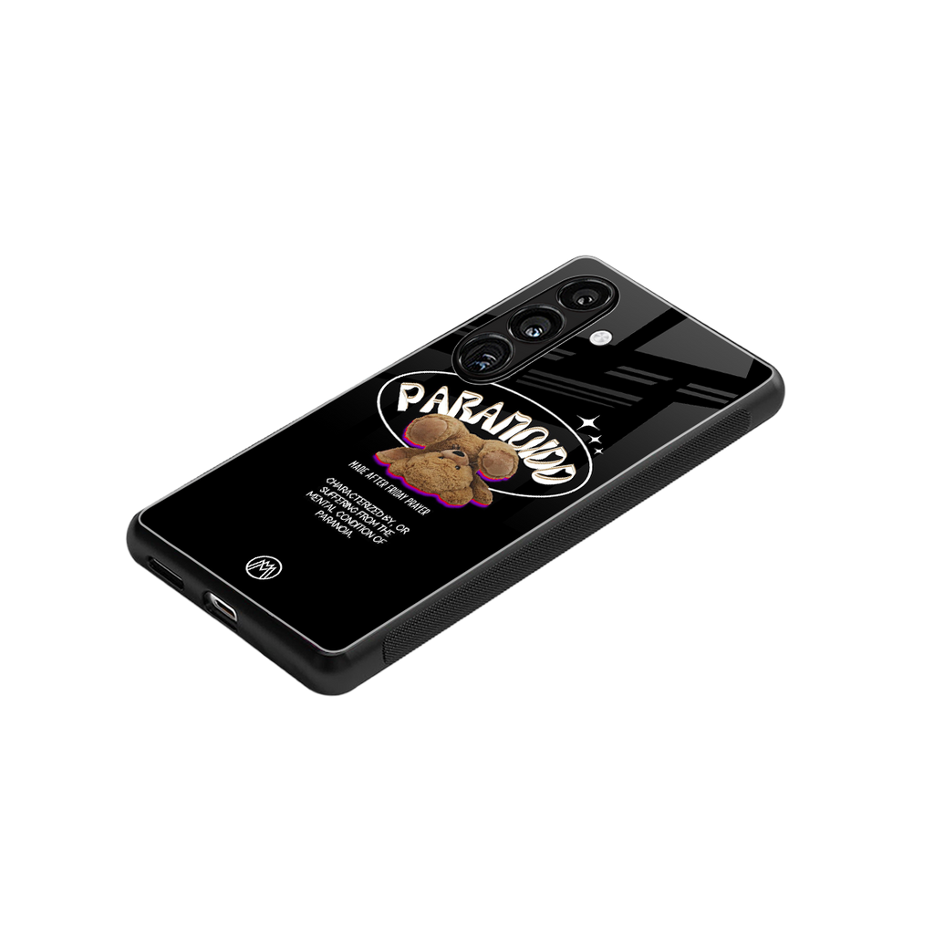 paranoid back phone cover | glass case for samsung galaxy s25