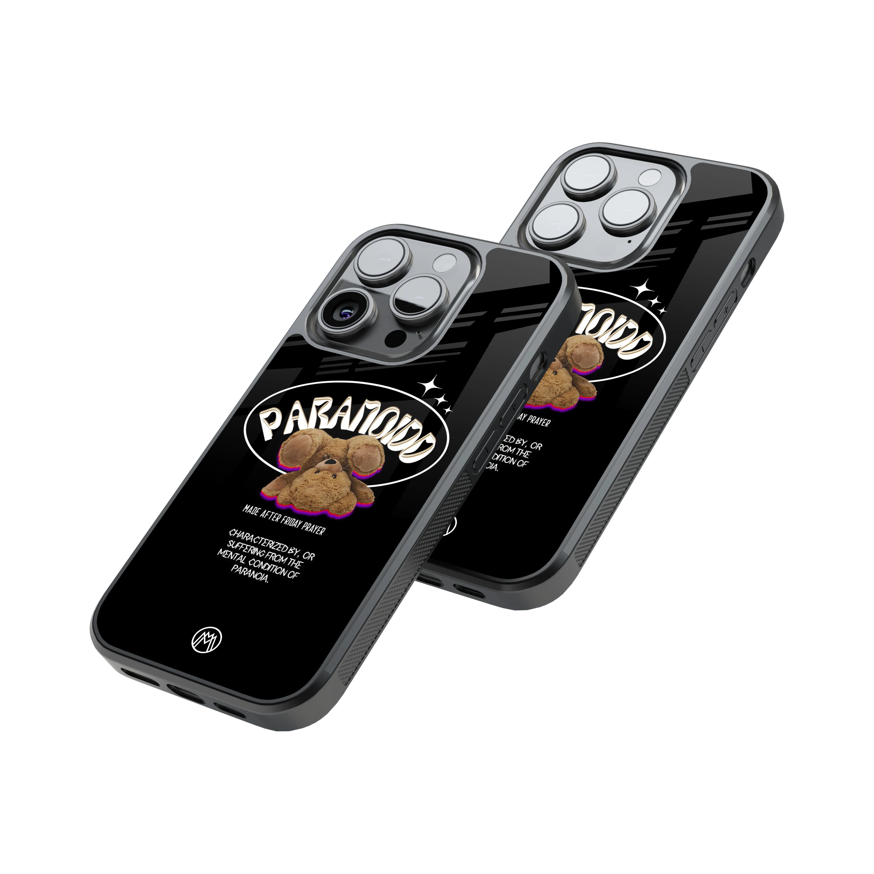 Protective Glass Back Phone Case Compatible with iPhone, Samsung, OnePlus, Pixel & More