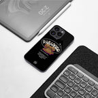 paranoid back phone cover | glass case for iphone 15 plus