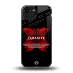parasite positive back phone cover | glass case for iphone 13 mini