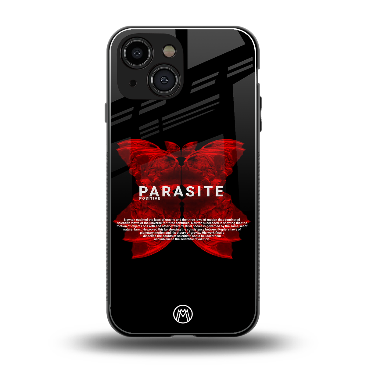 parasite positive back phone cover | glass case for iphone 13 mini