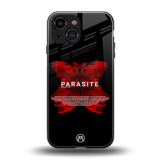 parasite positive back phone cover | glass case for iphone 13 mini