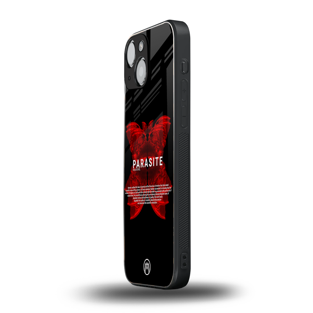 parasite positive back phone cover | glass case for iphone 13 mini