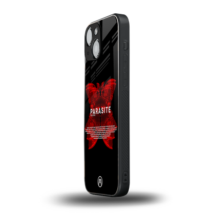 parasite positive back phone cover | glass case for iphone 13 mini