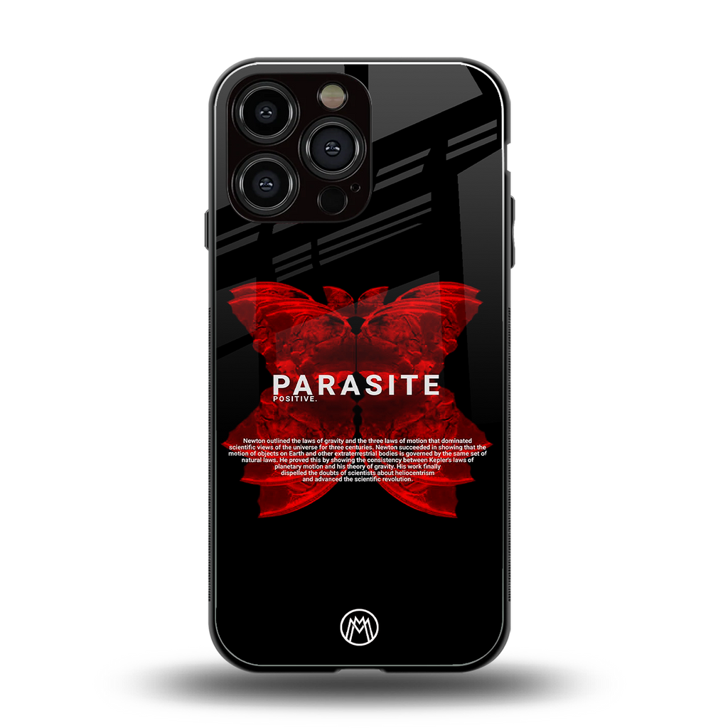 parasite positive back phone cover | glass case for iphone 13 pro max