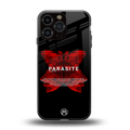 parasite positive back phone cover | glass case for iphone 13 pro max
