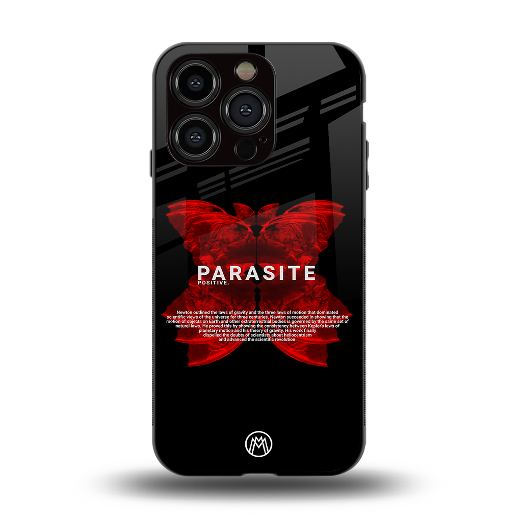 parasite positive back phone cover | glass case for iphone 13 pro