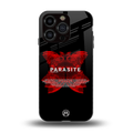 parasite positive back phone cover | glass case for iphone 13 pro