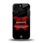 parasite positive back phone cover | glass case for iphone 13 pro