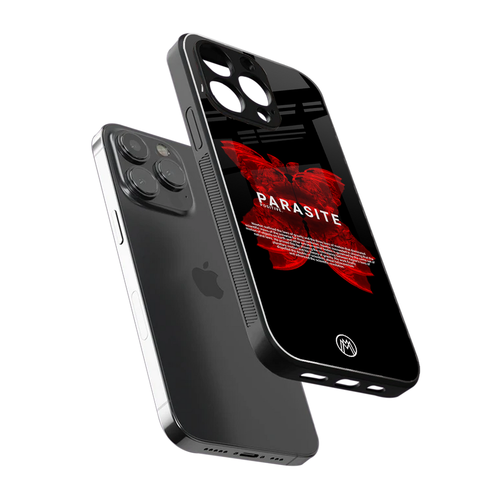 parasite positive back phone cover | glass case for iphone 13 pro