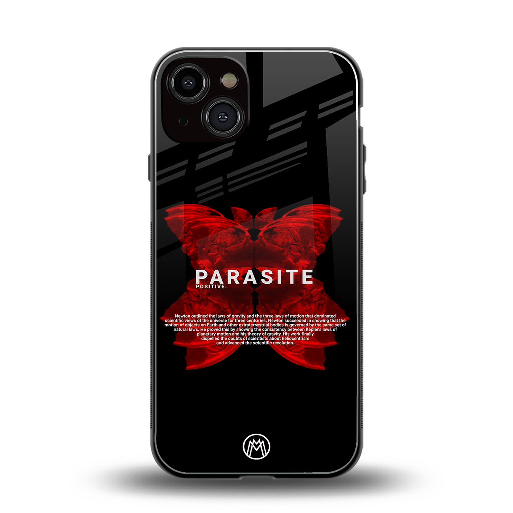 parasite positive back phone cover | glass case for iphone 13