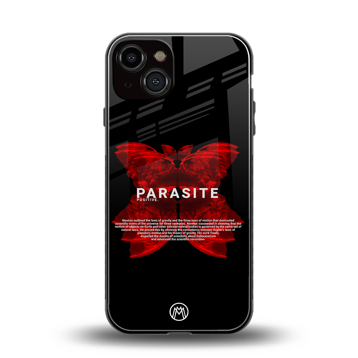 parasite positive back phone cover | glass case for iphone 13