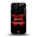 parasite positive back phone cover | glass case for iphone 15 plus