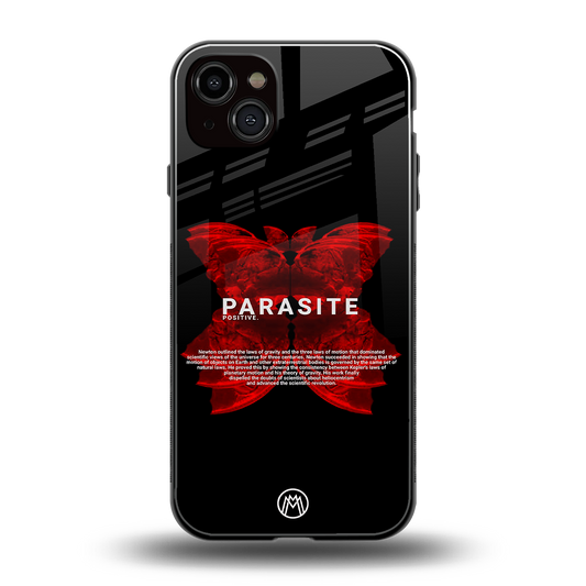 parasite positive back phone cover | glass case for iphone 14 plus