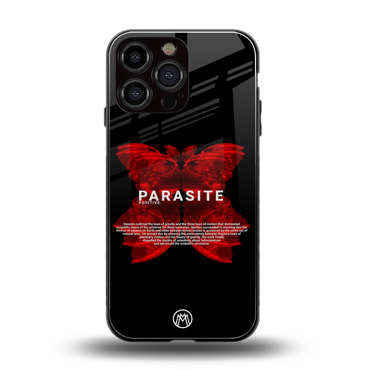 parasite positive back phone cover | glass case for iphone 14 pro max