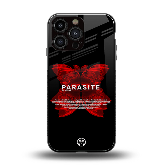 parasite positive back phone cover | glass case for iphone 14 pro max