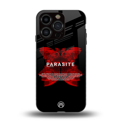 parasite positive back phone cover | glass case for iphone 15 pro