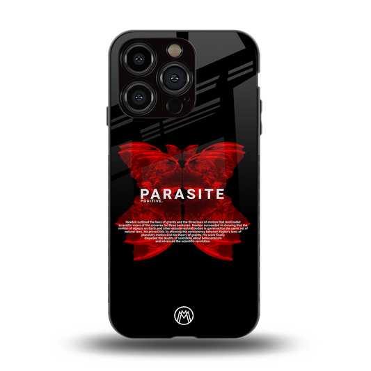 parasite positive back phone cover | glass case for iphone 15 pro