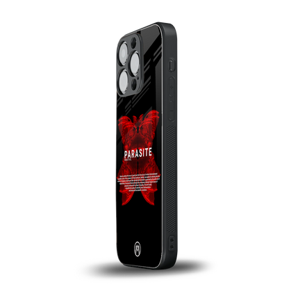 parasite positive back phone cover | glass case for iphone 15 pro