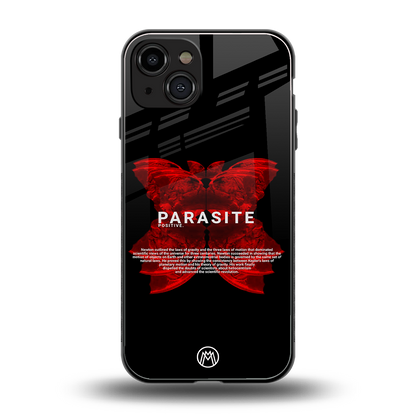 parasite positive back phone cover | glass case for iphone 15