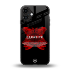 parasite positive back phone cover | glass case for iphone 16 plus
