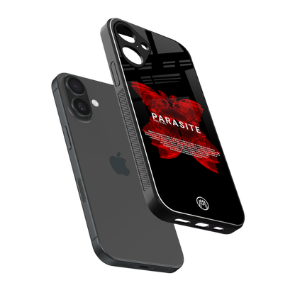 parasite positive back phone cover | glass case for iphone 16 plus