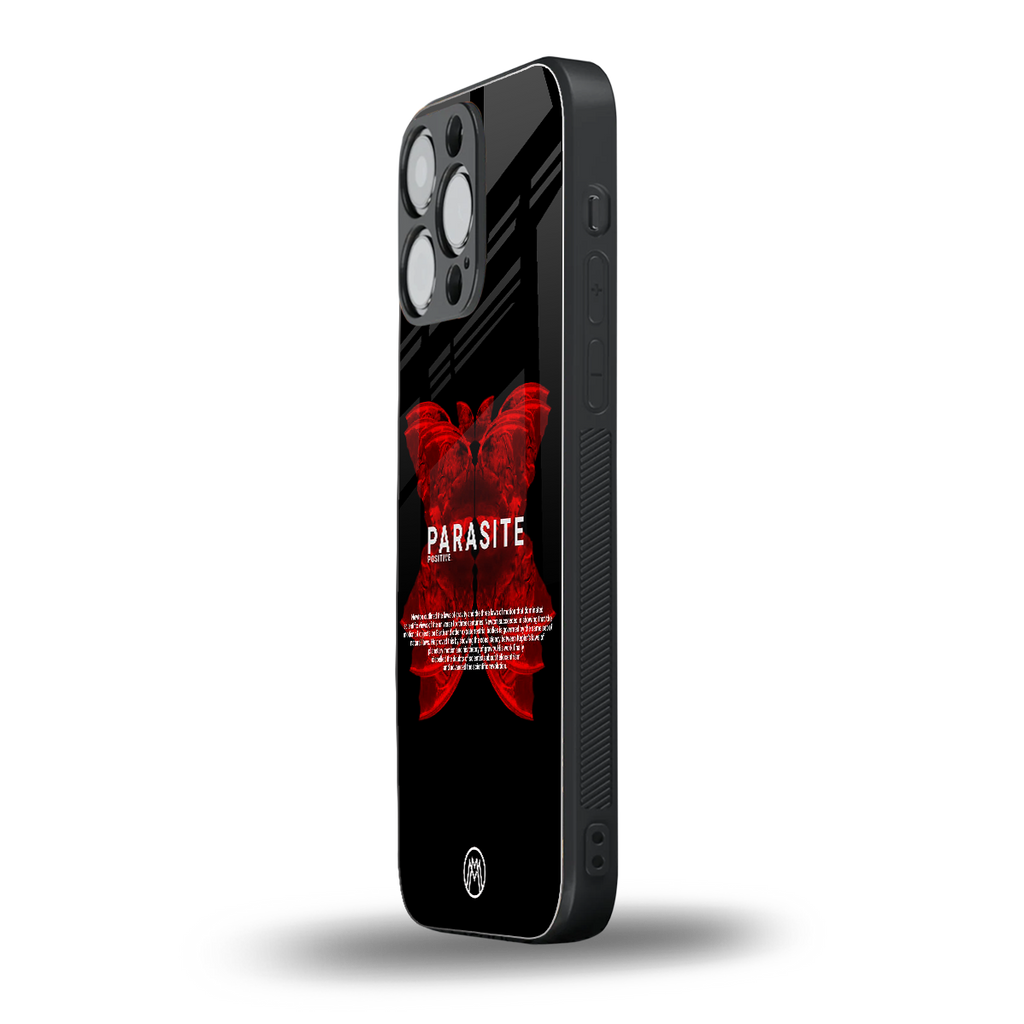 parasite positive back phone cover | glass case for iphone 16 pro max