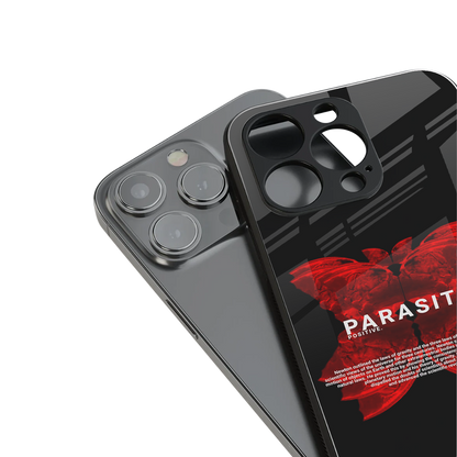 parasite positive back phone cover | glass case for iphone 13 pro max