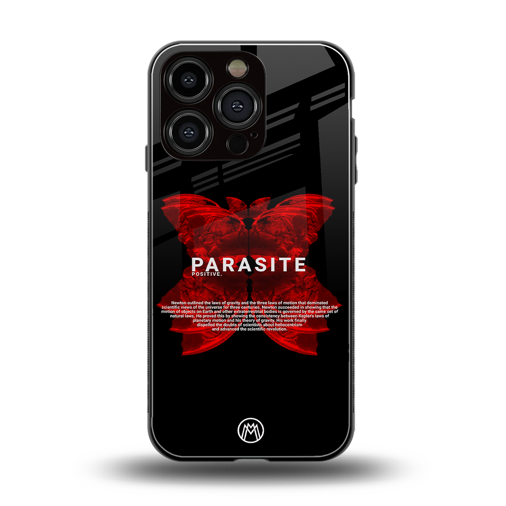 parasite positive back phone cover | glass case for iphone 16 pro