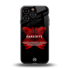 parasite positive back phone cover | glass case for iphone 16 pro