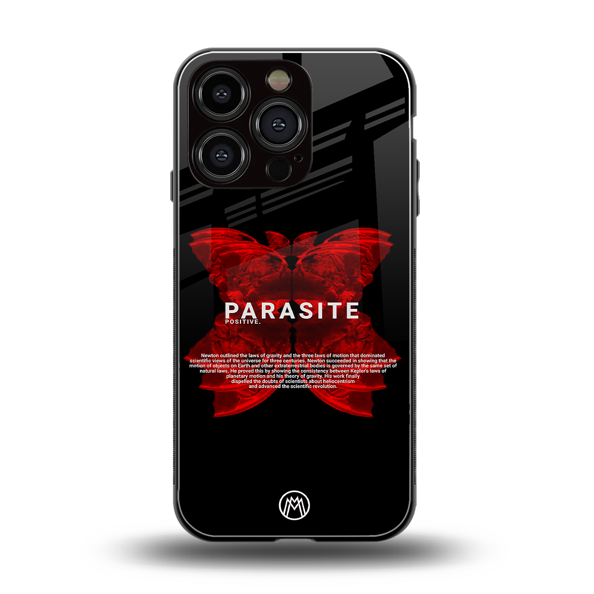 parasite positive back phone cover | glass case for iphone 16 pro
